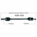 Wide Open OE Replacement CV Axle for HONDA FRONT L MUV700 BIG RED 09-13 HON-7035